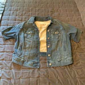 short sleeve denim jacket